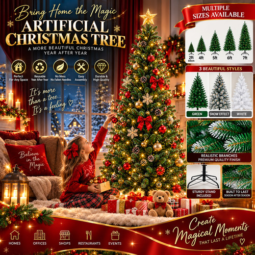 Christmas tree with stand - christmas,