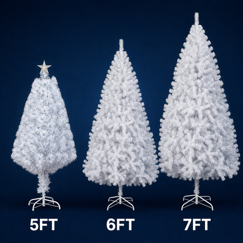 White christmas tree - white, 4ft