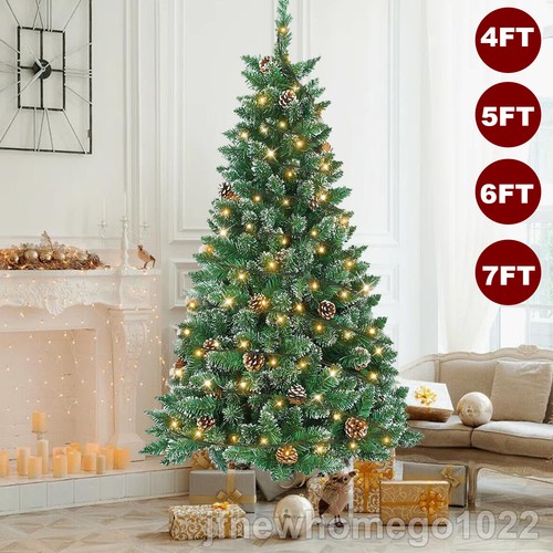 7ft snow flocked artificial - flocked,