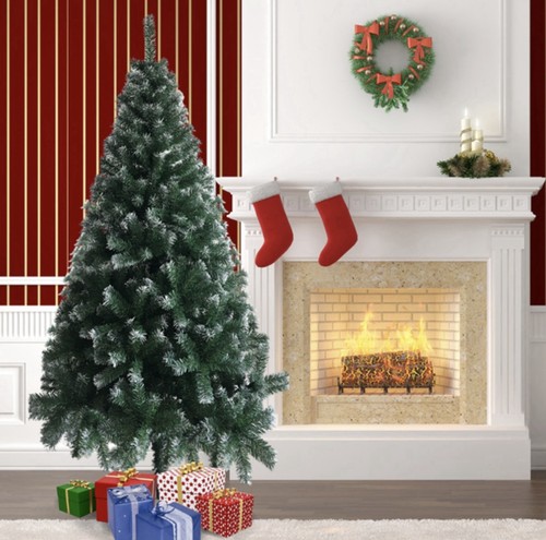 Snow flocked christmas - christmas, tree