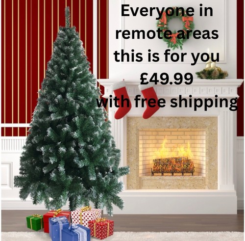 Snow flocked christmas - snow,