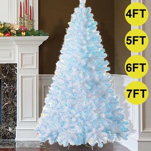 White christmas tree 6 7ft - white,