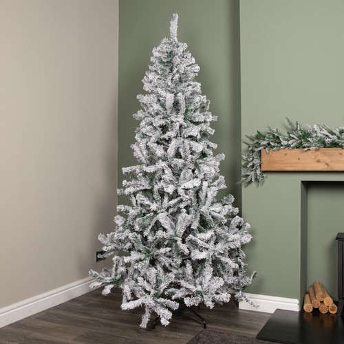 7ft snow flocked artificial - snow,