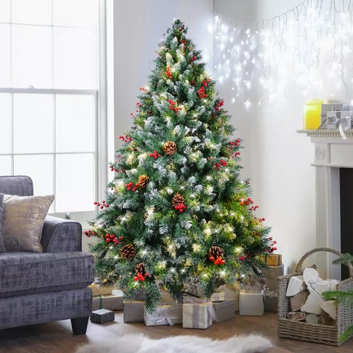 7ft green christmas tree - green,