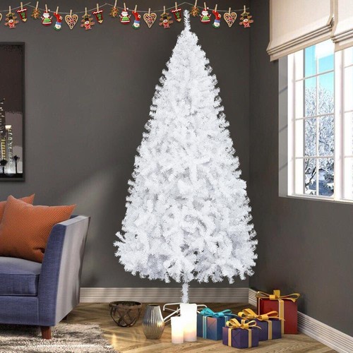 7ft white artificial - white, christmas